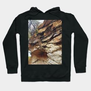 Rock formation on a mountain Hoodie